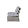 24 Inch Outdoor Accent Chair Gray Cushions and All Weather Resin Wicker By Casagear Home BM296963