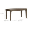 63 Inch Home Office Desk Acacia Wood Top Wire Brushed Weathered Gray By Casagear Home BM296971