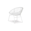 Hely 3 Piece Outdoor Table and Chairs Set White All Weather Resin Wicker By Casagear Home BM296979