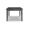 Elin 60-78 Inch Extendable Modern Dining Table Sturdy Distressed Gray Wood By Casagear Home BM296990