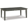 Elin 60-78 Inch Extendable Modern Dining Table, Sturdy Distressed Gray Wood By Casagear Home