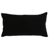 14 x 26 Lumbar Accent Throw Pillow Hand Screen Print in Gold Black Linen By Casagear Home BM297341