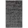 Arlo 2 x 3 Area Rug, Charcoal Gray Viscose, Handcrafted, Non Reversible  By Casagear Home