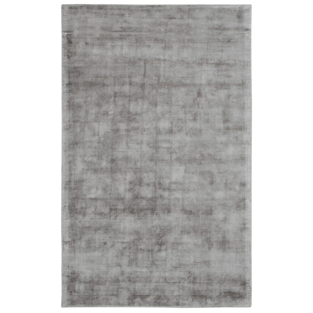 Arlo 5 x 8 Area Rug, Dove Gray Soft Viscose, Handcrafted, Non Reversible  By Casagear Home