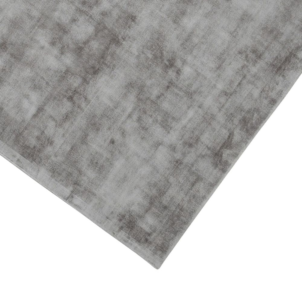 Arlo 5 x 8 Area Rug Dove Gray Soft Viscose Handcrafted Non Reversible By Casagear Home BM297398