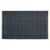 Lusia 2 x 3 Area Rug Handwoven Soft Fringes Herringbone Dark Navy Blue By Casagear Home BM297432