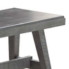 Alix 54 Inch Elegant Wood Dining Bench with Tapered Legs Distressed Gray By Casagear Home BM298981