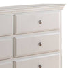 Umi 58 Inch Wide 6 Drawer Dresser Molded Details Bun Legs Classic White By Casagear Home BM299013