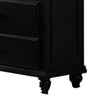 Umi 58 Inch Wide 6 Drawer Dresser Molded Details Bun Legs Dark Brown By Casagear Home BM299014