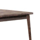 Lee 59 Inch Rectangular Dining Table Tapered Legs Modern Brown Grain Wood By Casagear Home BM299060