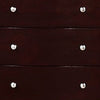 54 Inch Tall 5 Drawer Dresser Chest Tapered Legs Rich Classic Brown Wood By Casagear Home BM299084