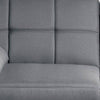 Gina 71 Inch Adjustable Futon Sofa Bed Square Tufted Tapered Legs Gray By Casagear Home BM299090