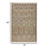 Ella 8 x 10 Area Rug Beige Handwoven Jute Fringes Tribal Geometric Style By Casagear Home BM299246