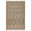 Ella 8 x 10 Area Rug, Beige Handwoven Jute, Fringes, Tribal Geometric Style By Casagear Home