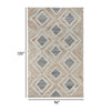 Freya 8 x 10 Area Rug Artistic Diamond Pattern Handwoven Natural Jute By Casagear Home BM299254