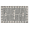 Rylie 5 x 8 Indoor Outdoor Area Rug Handwoven Polyester Gray Geometric By Casagear Home BM299269