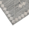 Rylie 5 x 8 Indoor Outdoor Area Rug Handwoven Polyester Gray Geometric By Casagear Home BM299269