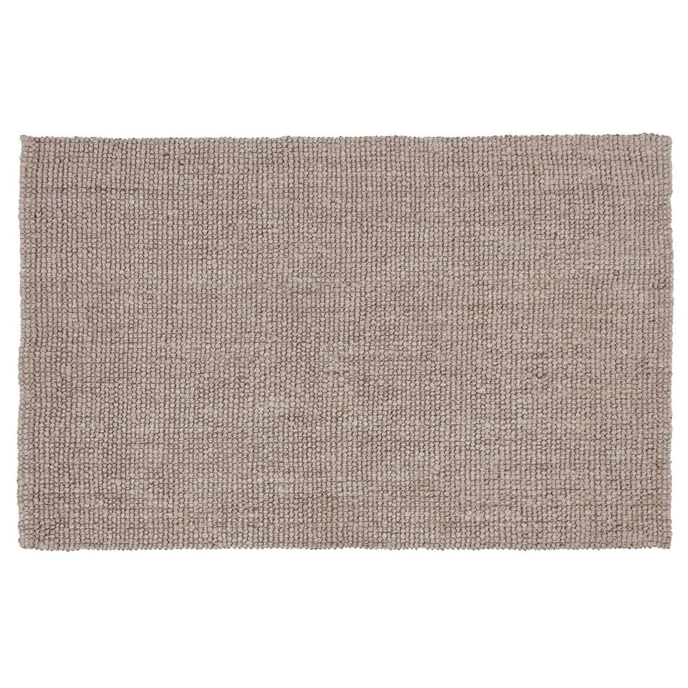 Lestino 5 x 8 Handspun Area Rug Beige Jute Boucle Woven Solid Pattern By Casagear Home BM299309