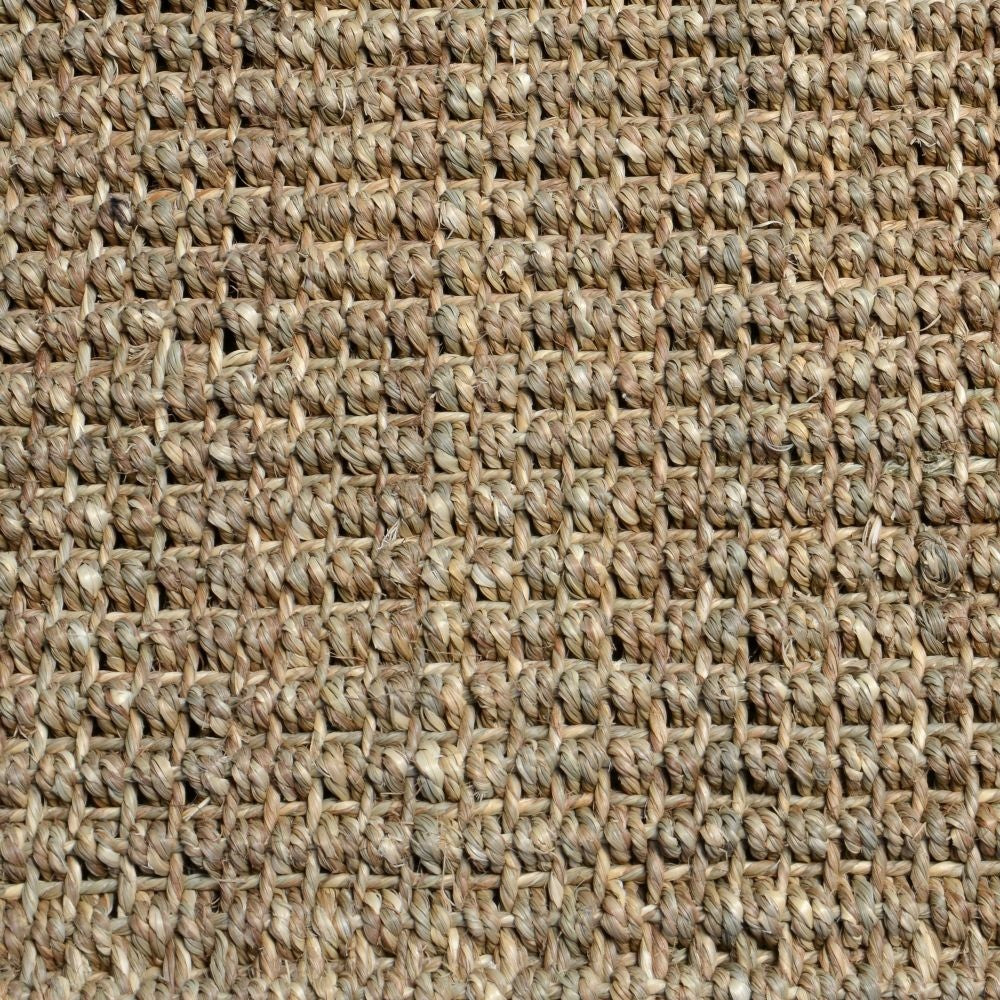 Quell 2 x 3 Handwoven Area Rug Natural Brown Seagrass Braided Design By Casagear Home BM299316