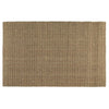 Quell 4 x 6 Handwoven Area Rug Natural Brown Seagrass Braided Design By Casagear Home BM299317