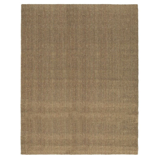 Quell 8 x 10 Handwoven Area Rug, Natural Brown Seagrass, Braided Design By Casagear Home