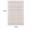 Lenn 2 x 3 Handspun Area Rug Herringbone Woven Pattern Ivory Brown Jute By Casagear Home BM299342