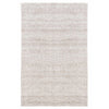 Lenn 2 x 3 Handspun Area Rug, Herringbone Woven Pattern, Ivory Brown Jute By Casagear Home