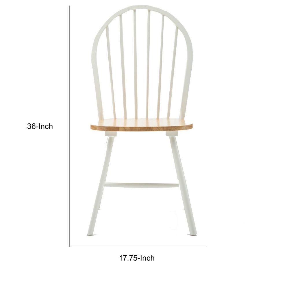 Nova 18 Windsor Dining Chair Set of 2 Farmhouse White By Casagear Home BM299381