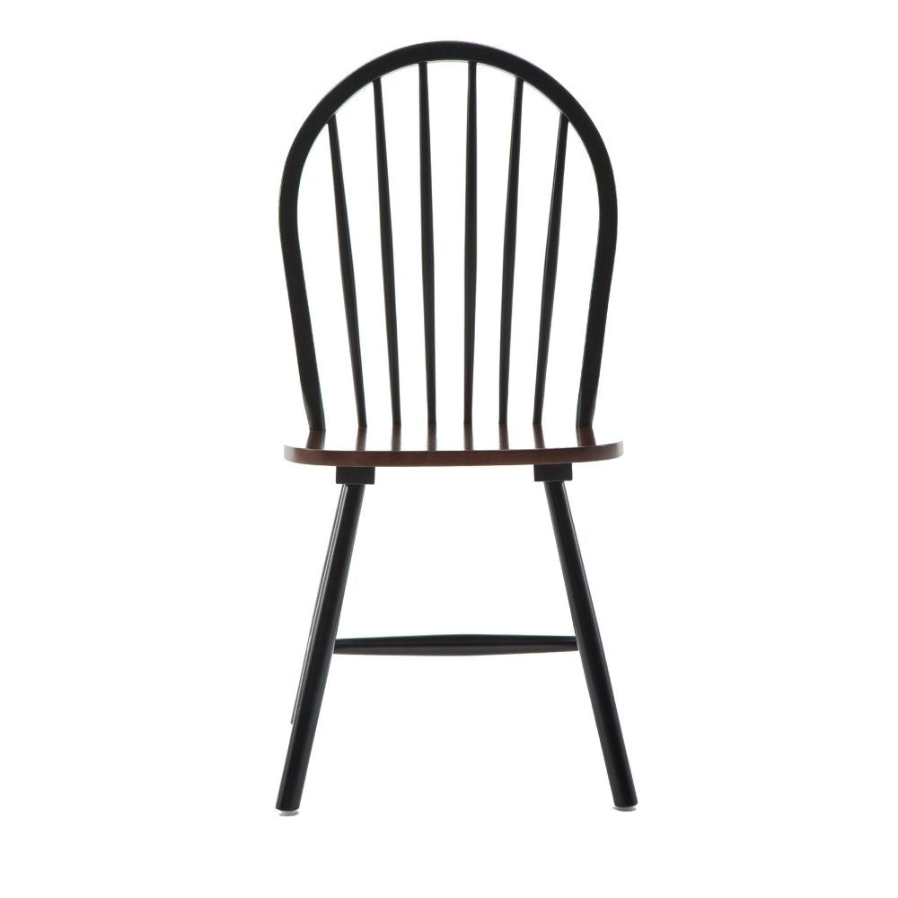 Nova 18 Windsor Dining Chair Set of 2 Farmhouse Black By Casagear Home BM299382