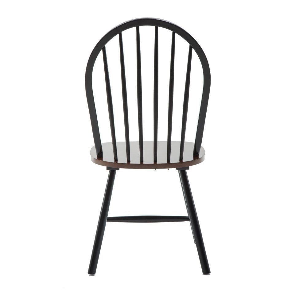 Nova 18 Windsor Dining Chair Set of 2 Farmhouse Black By Casagear Home BM299382