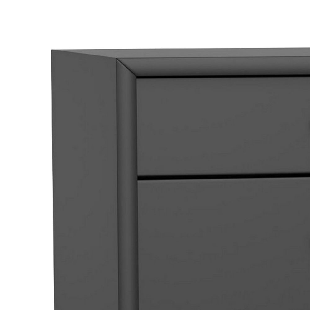 Ian 50 TV Media Entertainment Console 3 Drawers Black By Casagear Home BM299479