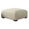 Wop 42" Square Ottoman Foam Seating with Bracket Legs, Beige By Casagear Home