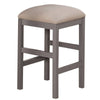 24 Counter Stool Set of 2 Cushioned Farmhouse Design Gray By Casagear Home BM299638