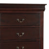 Ryla 48 Tall Dresser 5 Drawers Metal Handles Brown By Casagear Home BM300571