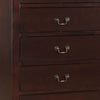 Ryla 48 Tall Dresser 5 Drawers Metal Handles Brown By Casagear Home BM300571