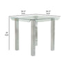 Jan 39 Counter Height Glass Table Curved Chrome Legs By Casagear Home BM300624