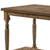 Sera 59 Counter Height Table Rustic Brown Turned Legs By Casagear Home BM300639