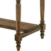 Sera 59 Counter Height Table Rustic Brown Turned Legs By Casagear Home BM300639