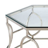 Slade 40 Coffee Table Hexagonal Geometric Base Chrome By Casagear Home BM300667