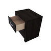 Ancy 24 2 Drawer Nightstand Faux Diamond Inlay Black By Casagear Home BM300839