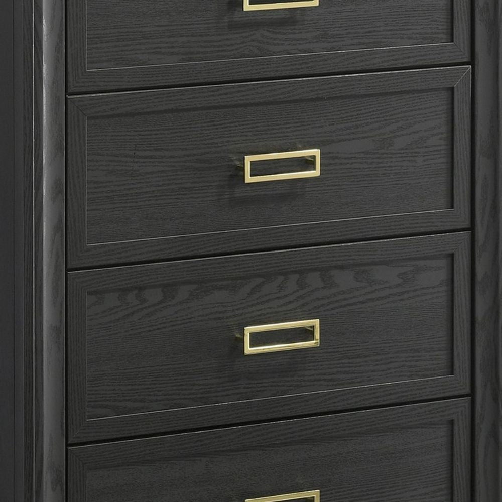 Nio 48 Tall 4 Drawer Dresser Chest Bracket Legs Gray By Casagear Home BM300866