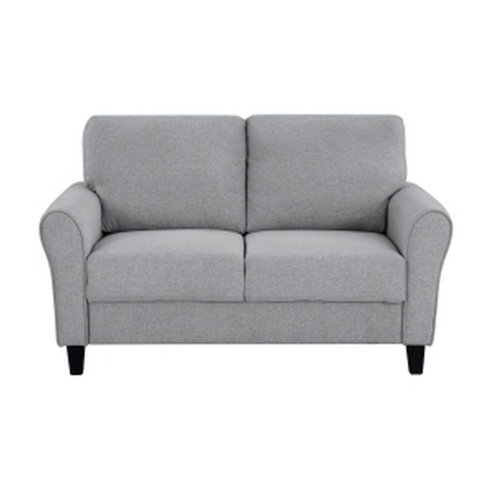 Engi 58 Loveseat Gray Polyester Attached Back Cushion By Casagear Home BM301036