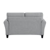 Engi 58 Loveseat Gray Polyester Attached Back Cushion By Casagear Home BM301036