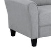 Engi 58 Loveseat Gray Polyester Attached Back Cushion By Casagear Home BM301036