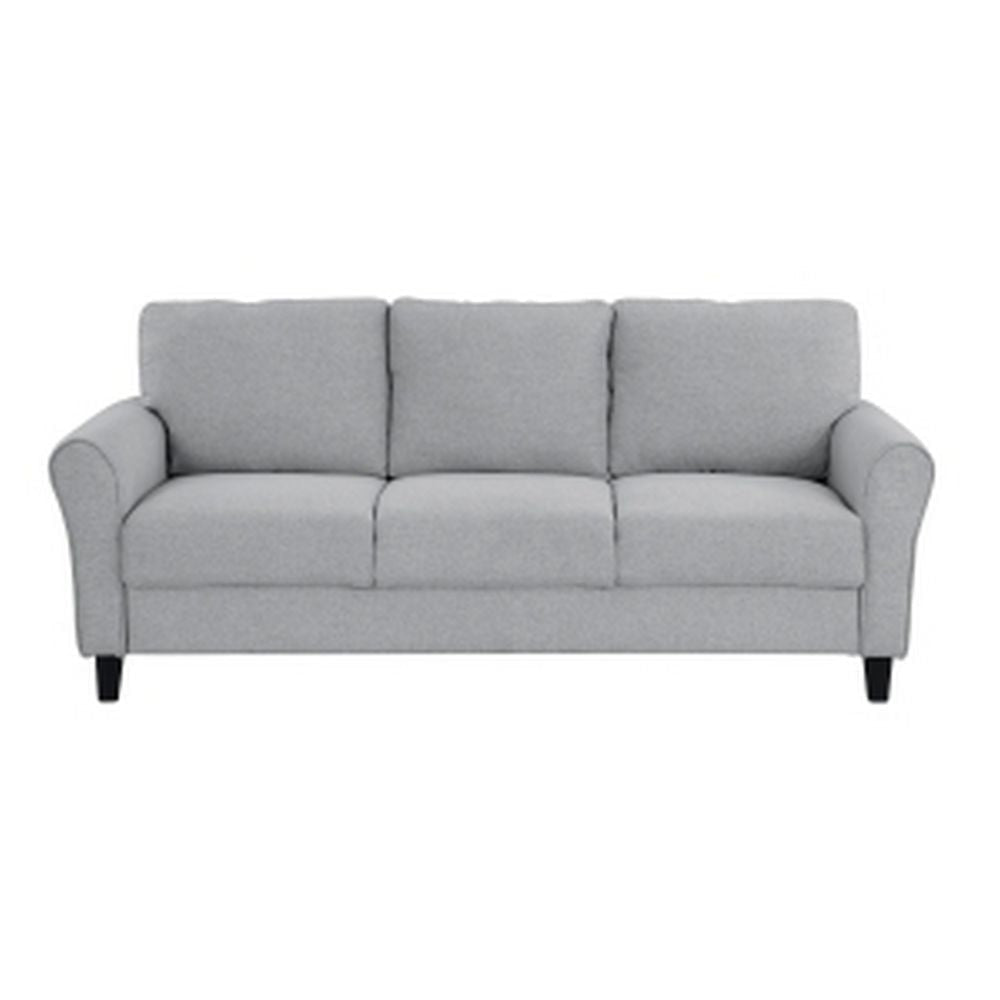 Engi 81 Accent Sofa Gray Polyester Attached Back Cushion By Casagear Home BM301037