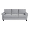 Engi 81 Accent Sofa Gray Polyester Attached Back Cushion By Casagear Home BM301037