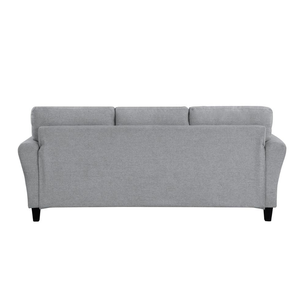 Engi 81 Accent Sofa Gray Polyester Attached Back Cushion By Casagear Home BM301037