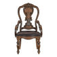 Devi 20 Armchair Queen Anne Backrest Rustic Brown By Casagear Home BM301063