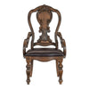 Devi 20 Armchair Queen Anne Backrest Rustic Brown By Casagear Home BM301063