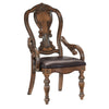 Devi 20" Armchair, Queen Anne Backrest, Rustic Brown By Casagear Home